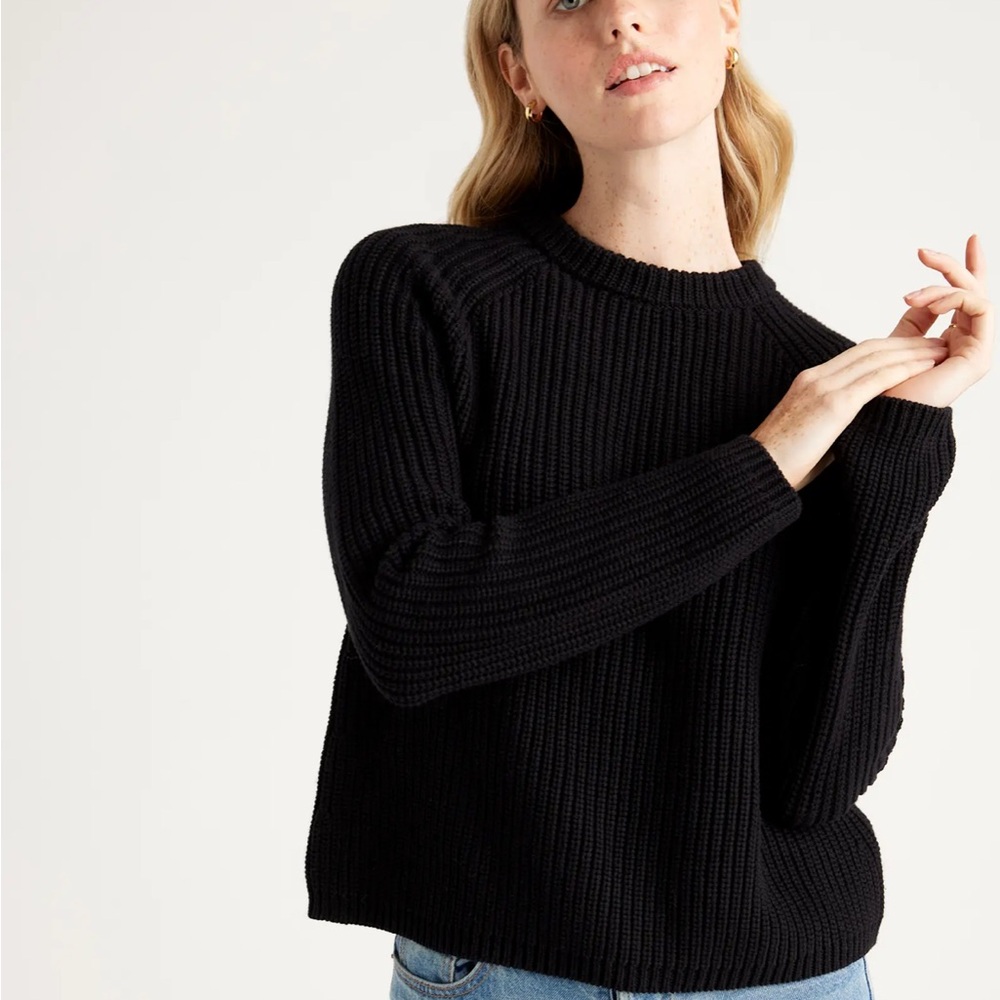Quince | 100% Organic Cotton Fisherman Crew Sweater
